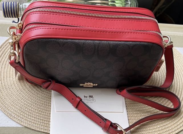 coach jes crossbody red