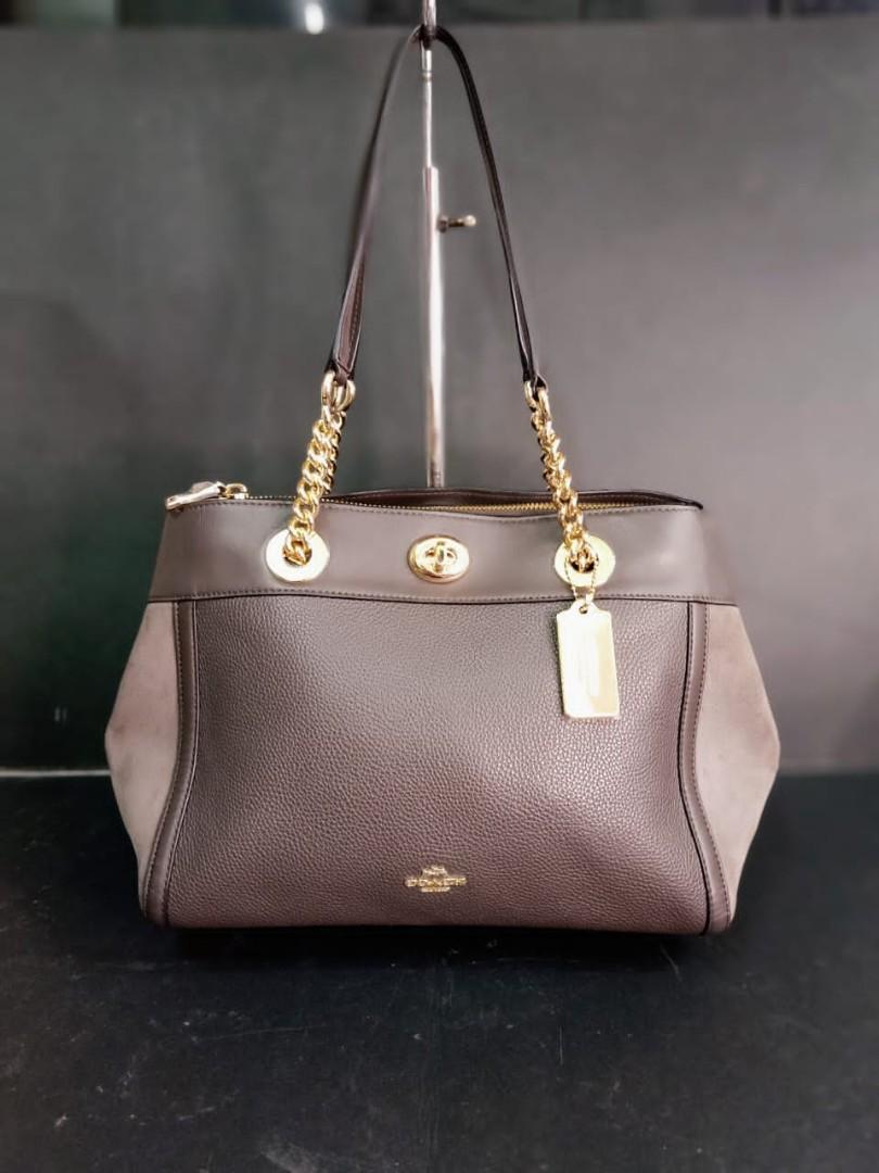 Coach turnlock new arrivals edie carryall