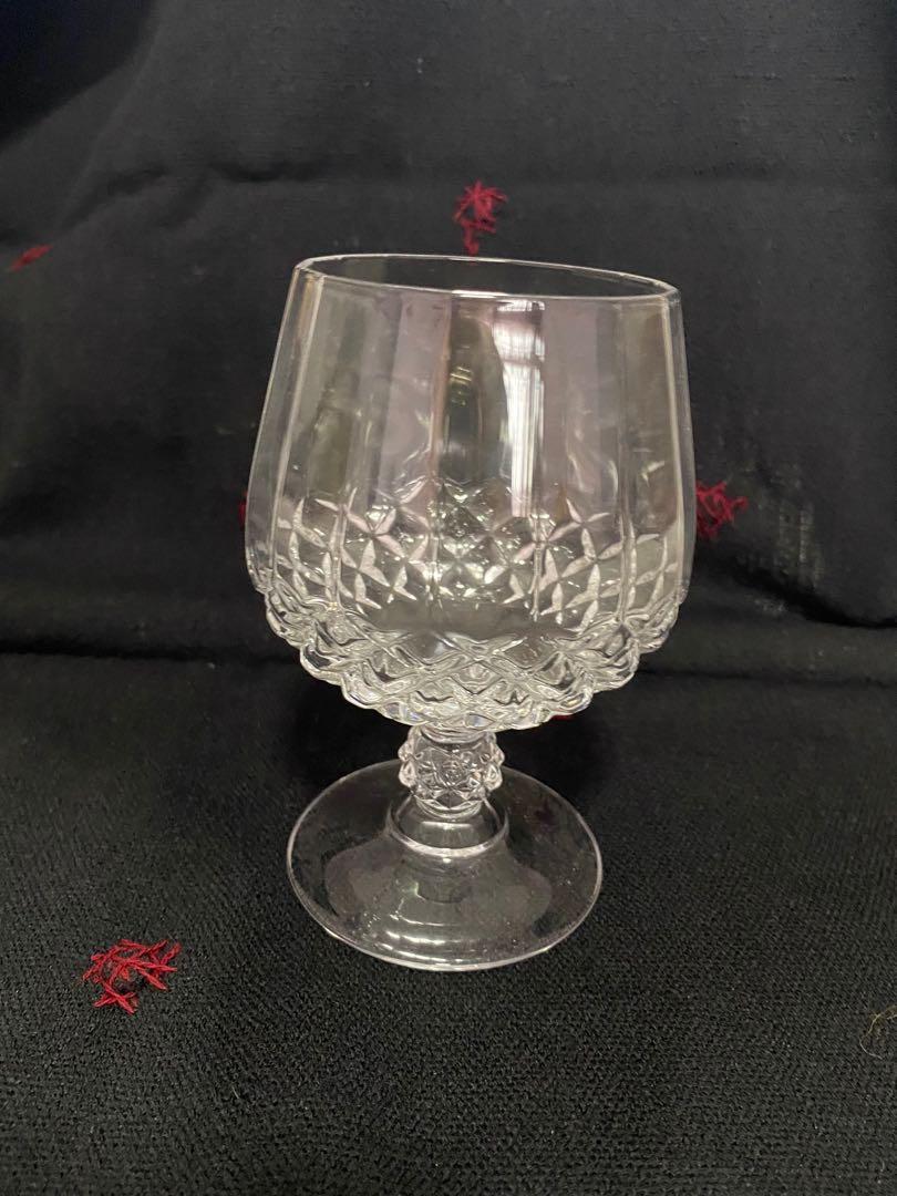 Crystal Brandy Decanter and brandy goblet set, Furniture & Home Living