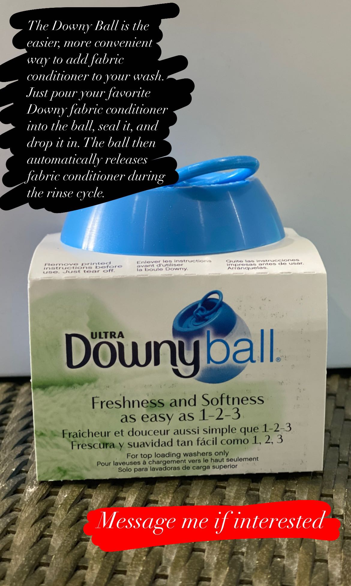 Downy ball Automatic fabcon dispenser, Furniture & Home Living