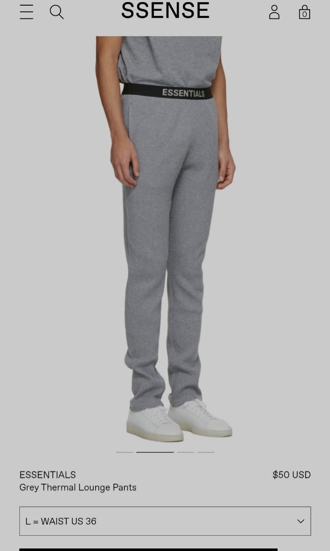 god essentials thermal lounge pants 