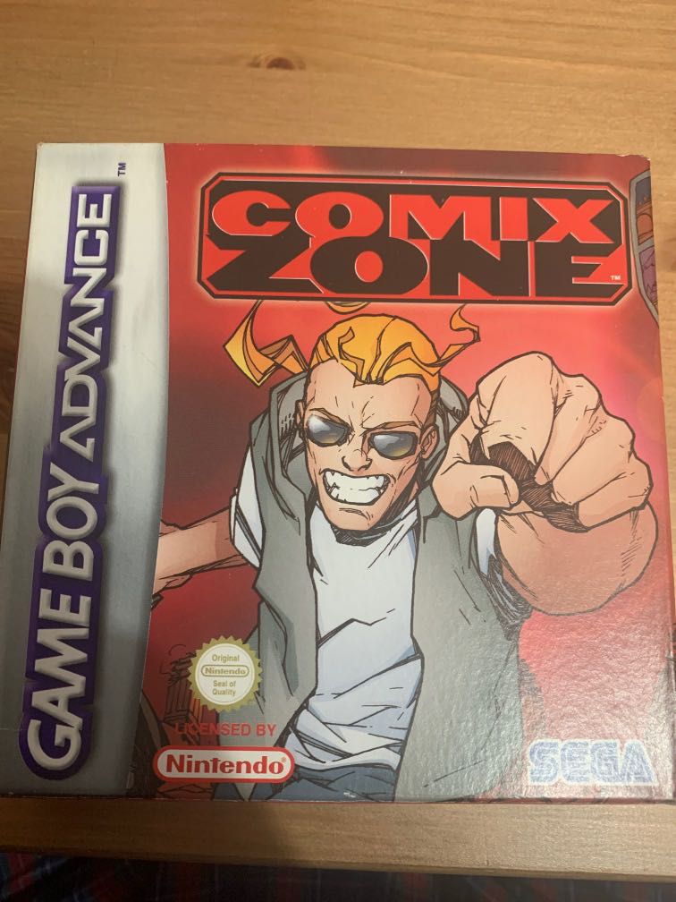 gameboy Advance美版遊戲Comix Zone gba, 電子遊戲, 電子遊戲