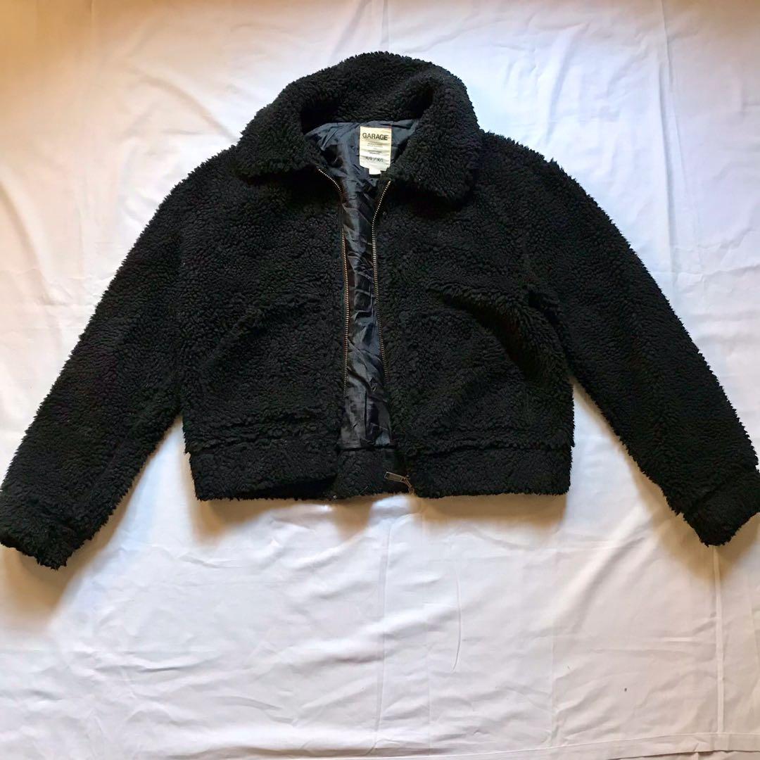 Fuzzy discount jacket garage