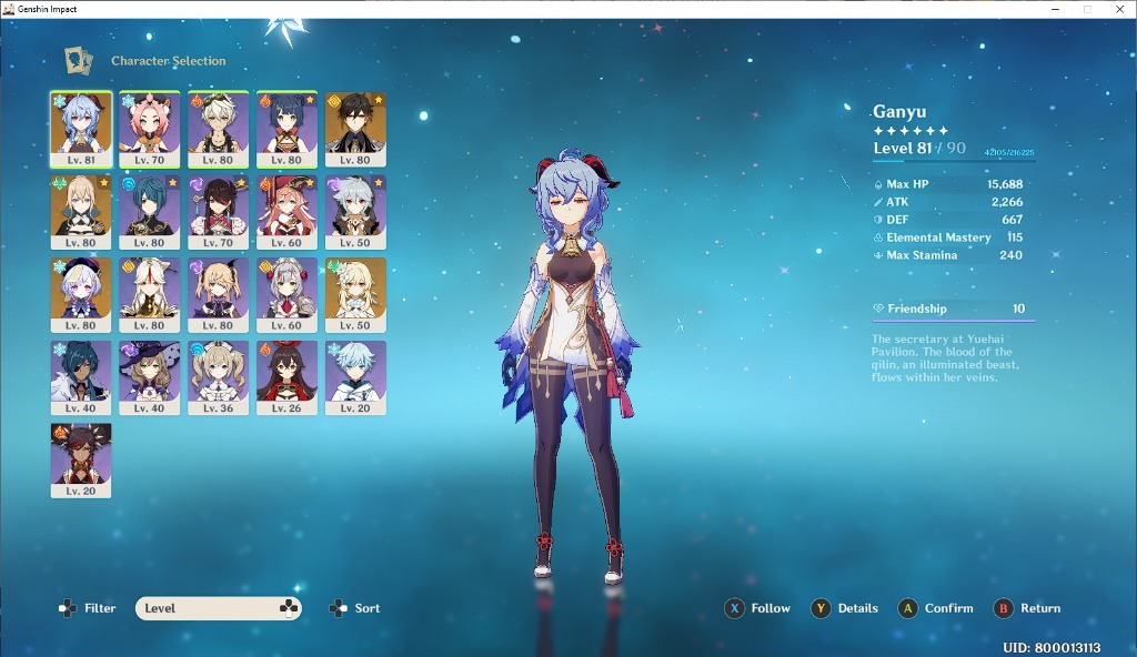 Genshin Impact Lvl 55, World lvl 8, Video Gaming, Video Games, Others