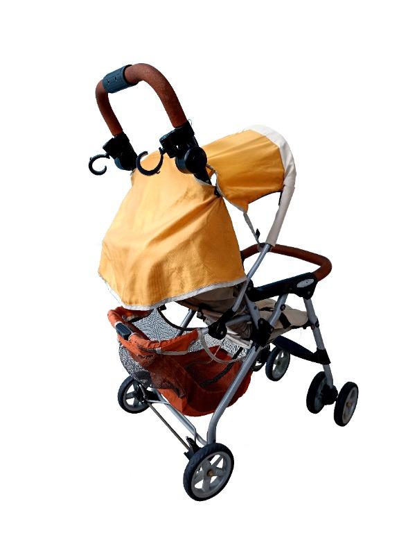 Graco stroller orange and grey hot sale