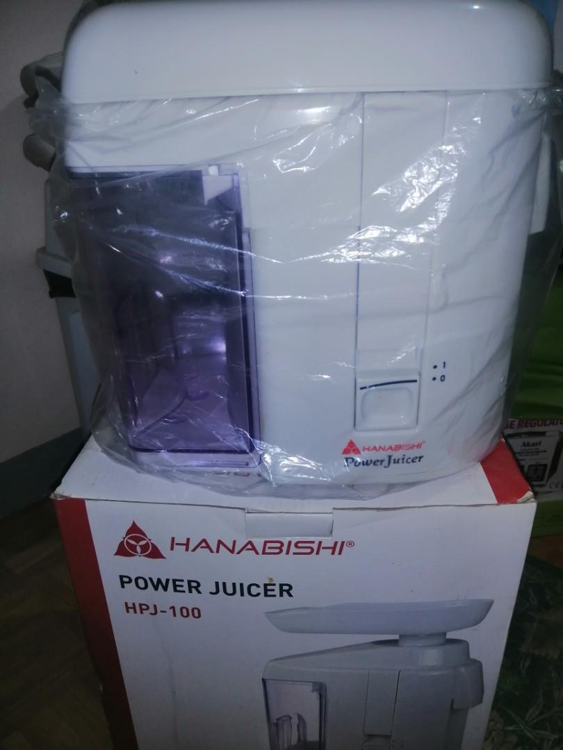 HANABISHI POWER JUICER (HPJ100), TV & Home Appliances, Kitchen