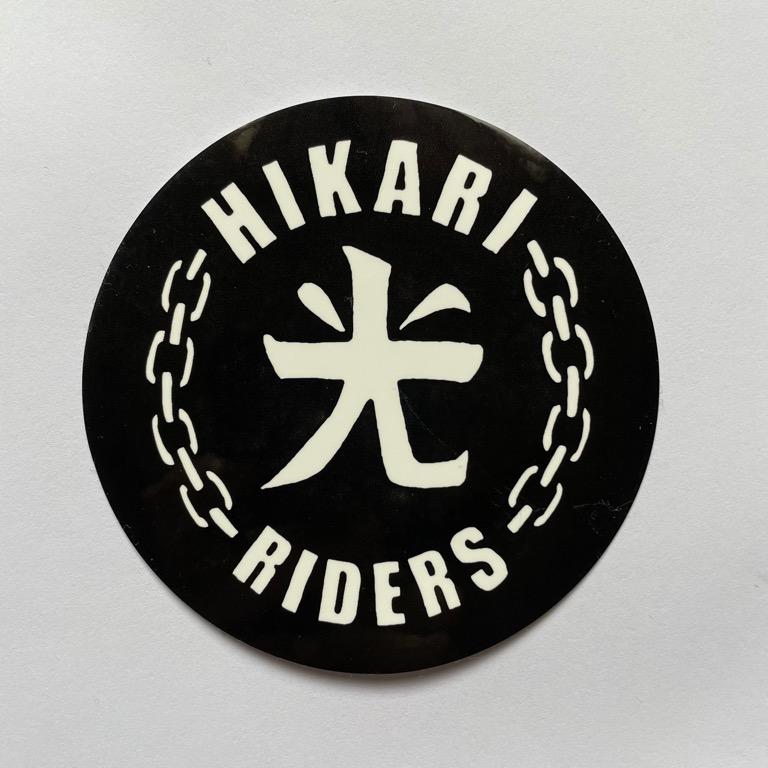 Hikari Riders Sticker Bulat Kanji, Design & Craft, Others on Carousell