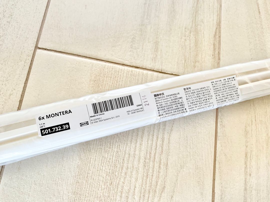 MONTERA Cable management, white, 43 6 pack - IKEA