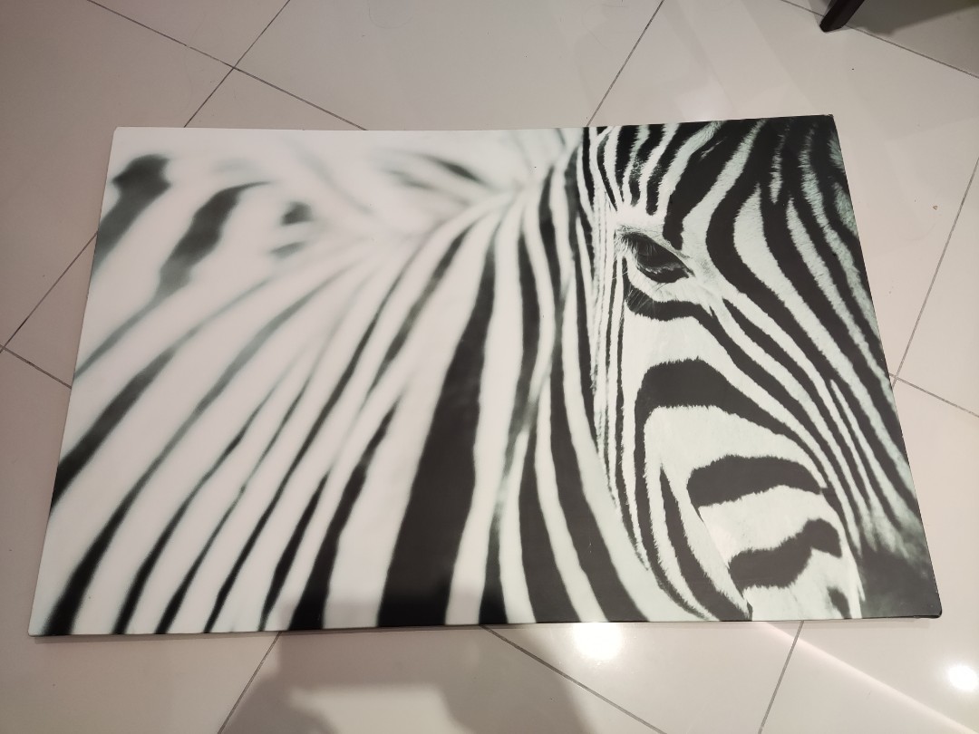 Ikea Zebra painting, Furniture & Home Living, Home Decor, Wall Decor on