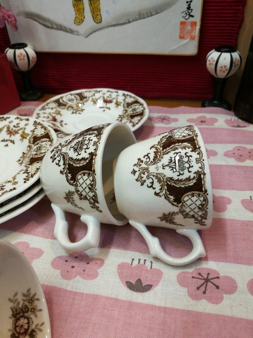 Japan Double phoenix Nikko Expresso mini cup and saucer 4 sets