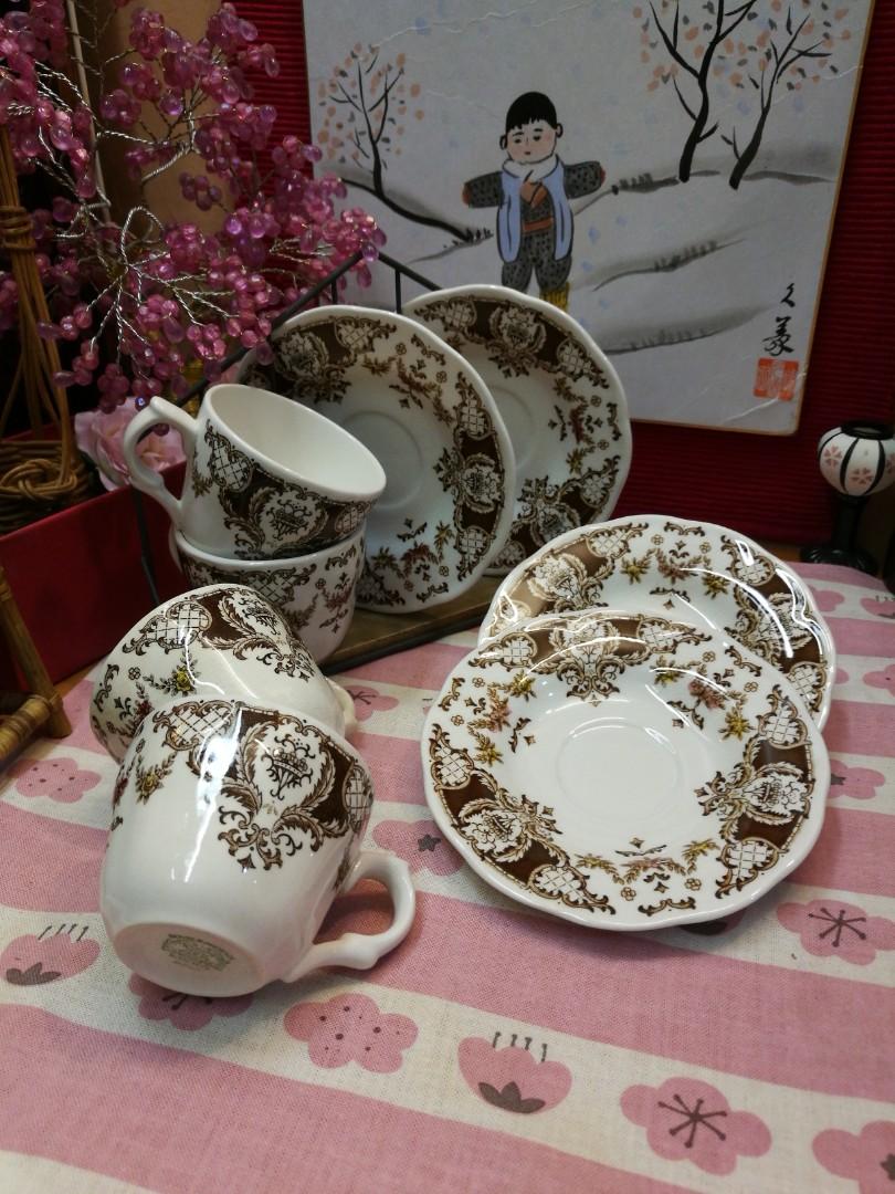 Japan Double phoenix Nikko Expresso mini cup and saucer 4 sets