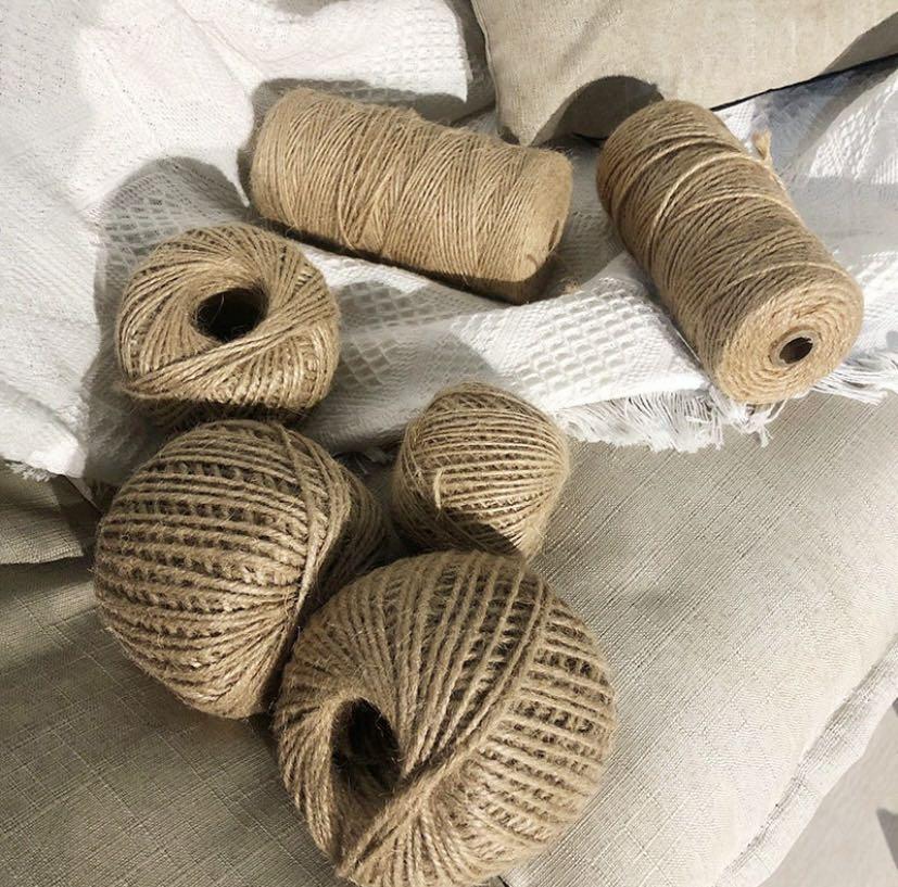 Jute String Twine Abaca 300 meters (Category: Craft Supplies & Tools) located in Cavite. Submitted by chinieafterhour (Listing ID 1148061580, Image 1). Description: 100 meters jute string twine rope Thickness: 1mm 3pcs of 100 meters Rfs: supposed to use this for delivery of baked goods kaso I changed my mind 😅.