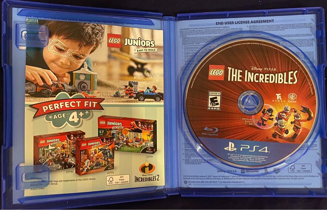 LEGO The Incredibles Disney Pixar PS4 Game Playstation 4 PS 4