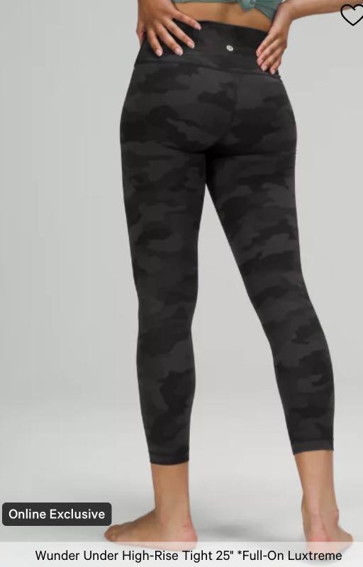 lululemon wunder under luxtreme 25” leggings, Women's Fashion, Activewear  on Carousell