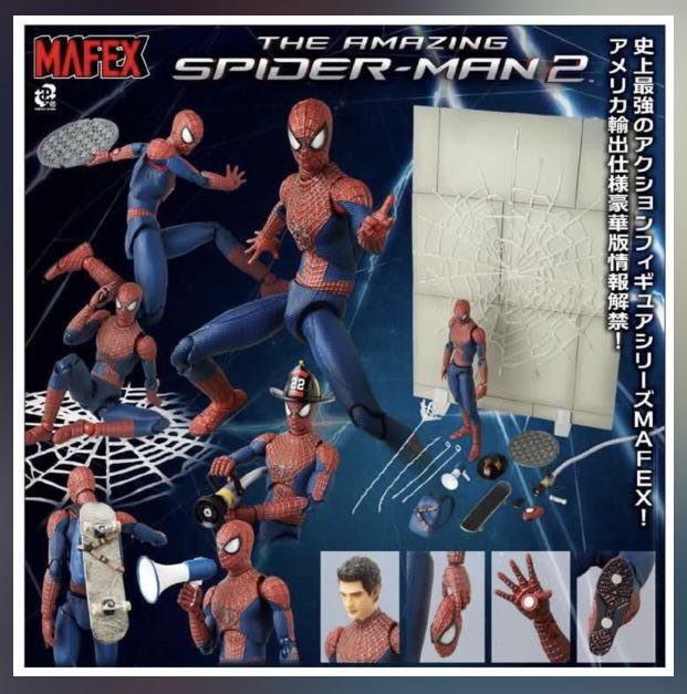 Mafex no.004 The Amazing Spider-Man DX set, 興趣及遊戲, 玩具& 遊戲