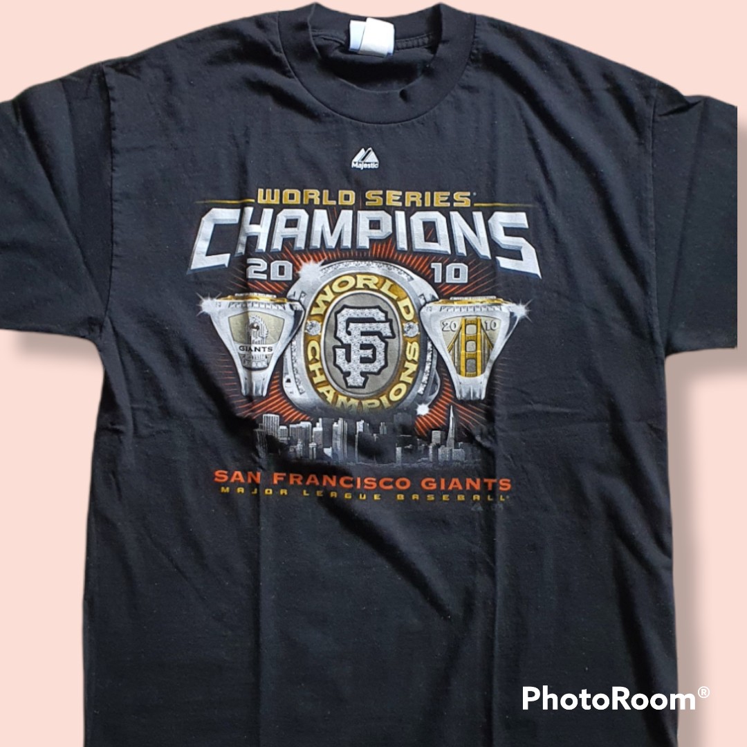 SAN FRANCISCO GIANTS 2010 WORLD SERIES CHAMPIONS T-SHIRT, Men's Fashion,  Tops & Sets, Tshirts & Polo Shirts on Carousell