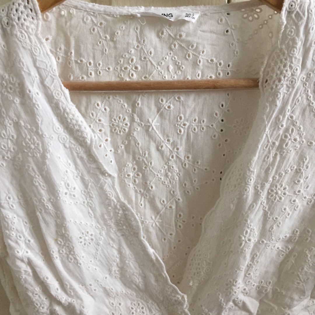 MANGO embroidered top (Category: Blouses) located in Leyte. Submitted by byebabies (Listing ID 1147941915, Image 2). Description: .