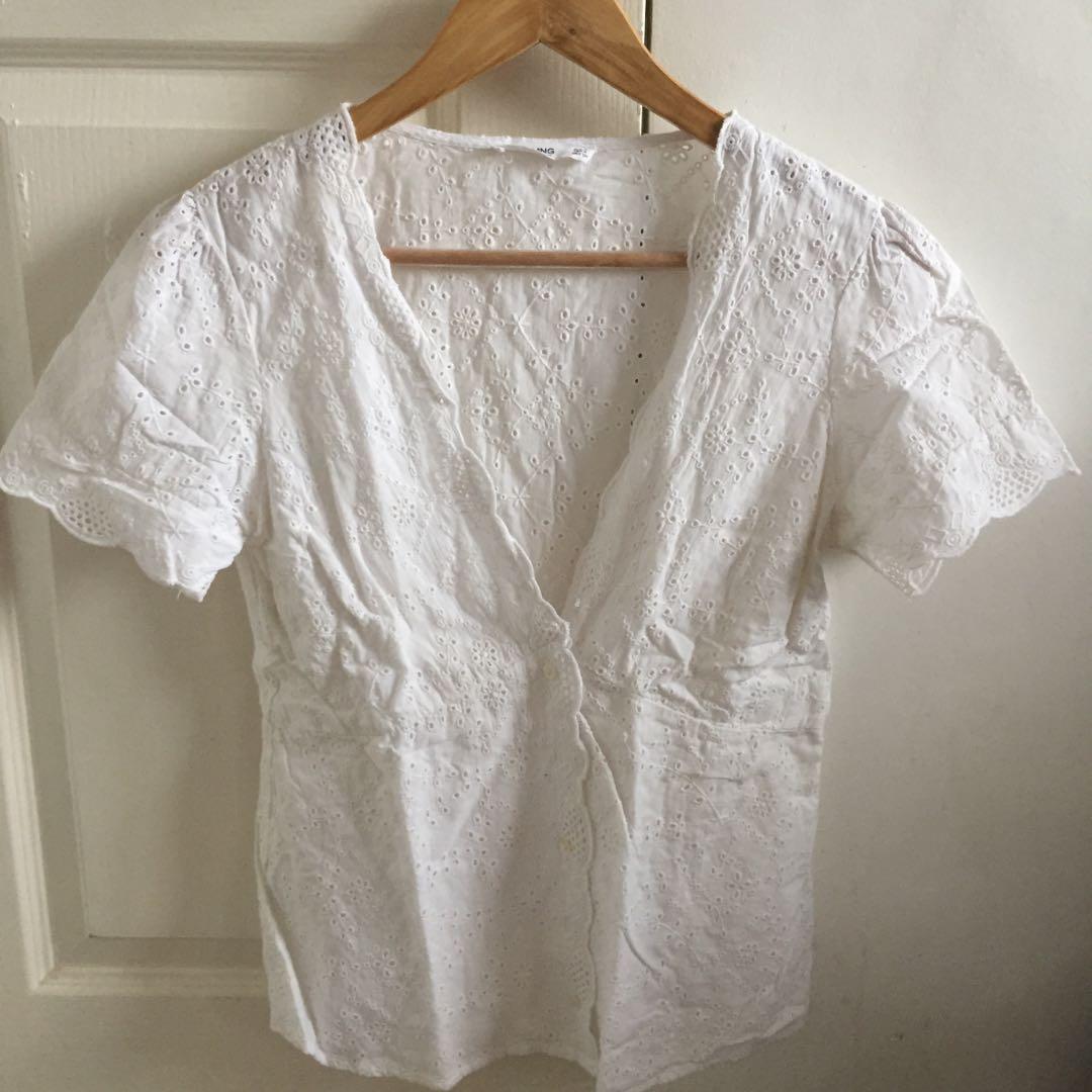 MANGO embroidered top (Category: Blouses) located in Leyte. Submitted by byebabies (Listing ID 1147941915, Image 1). Description: .