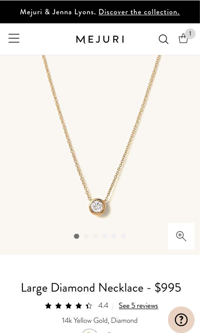 Mejuri diamond necklace best sale review