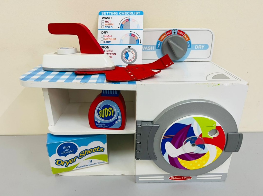 Melissa and doug wash dry hot sale iron