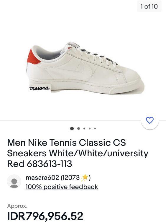 nike tennis classic mens white