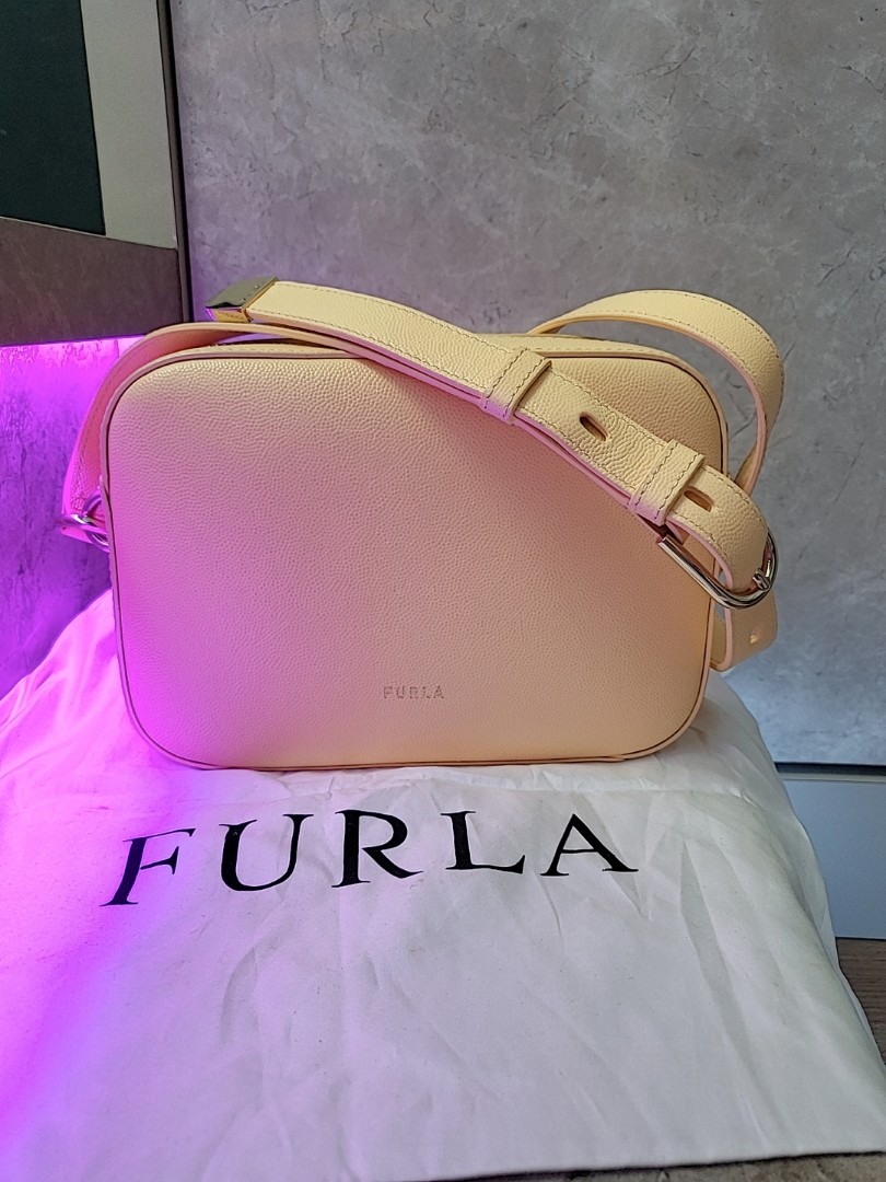 Furla crossbody bag (Yellow), Women's Fashion, Bags & Wallets, Cross
