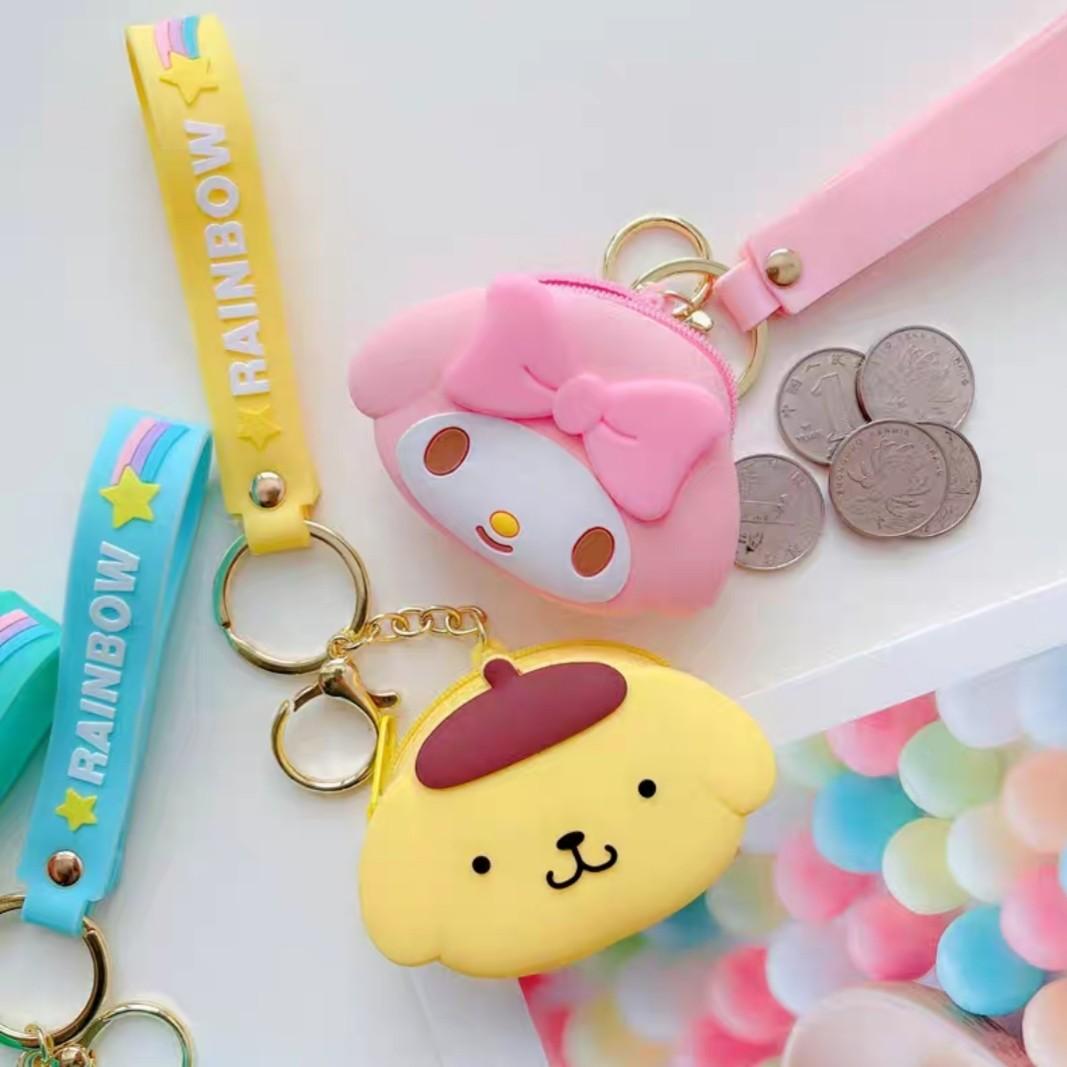 Kawaii Anime Cartoon Rabbit Donut Silicone Bag Storage Bags Cute Coin Purse  Pendant Keychain Girls Accessories Gifts Toys - AliExpress