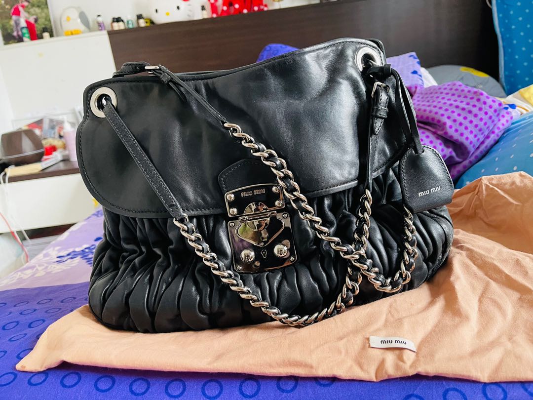 Miu miu chain on sale bag