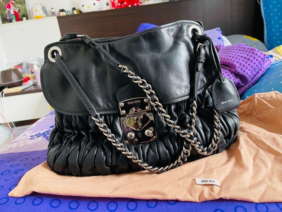 Miu Miu Matelasse Chain Shoulder Bag