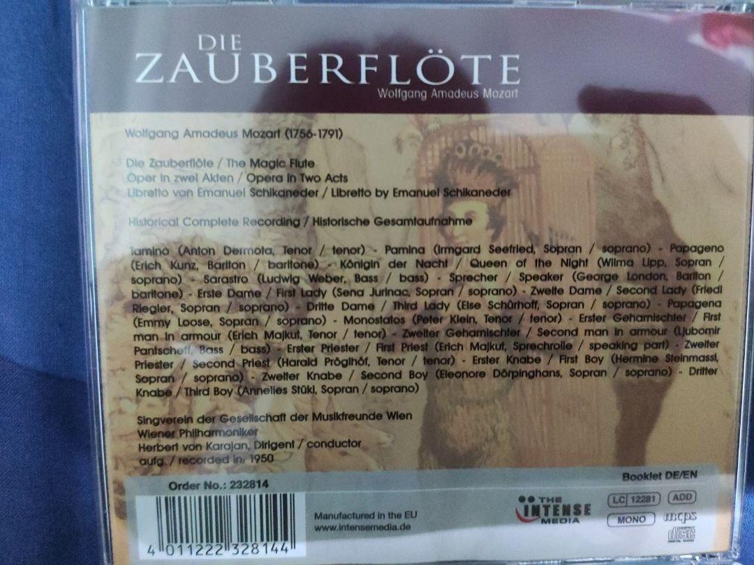 Mozart Die Zauberflote Magic Flute Herbert Von Karajan Vpo Opera Cd Set Hobbies And Toys 4762