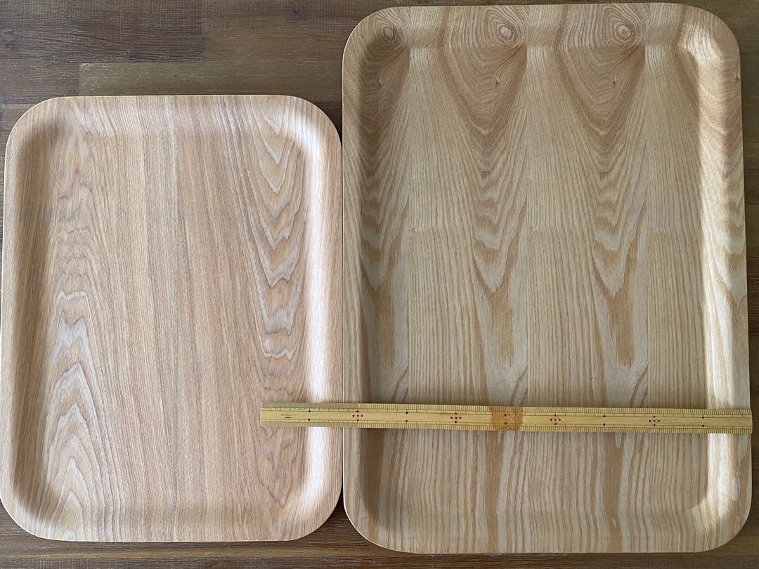 Big size Muji wooden tray 57x42cm, Furniture & Home Living, Kitchenware