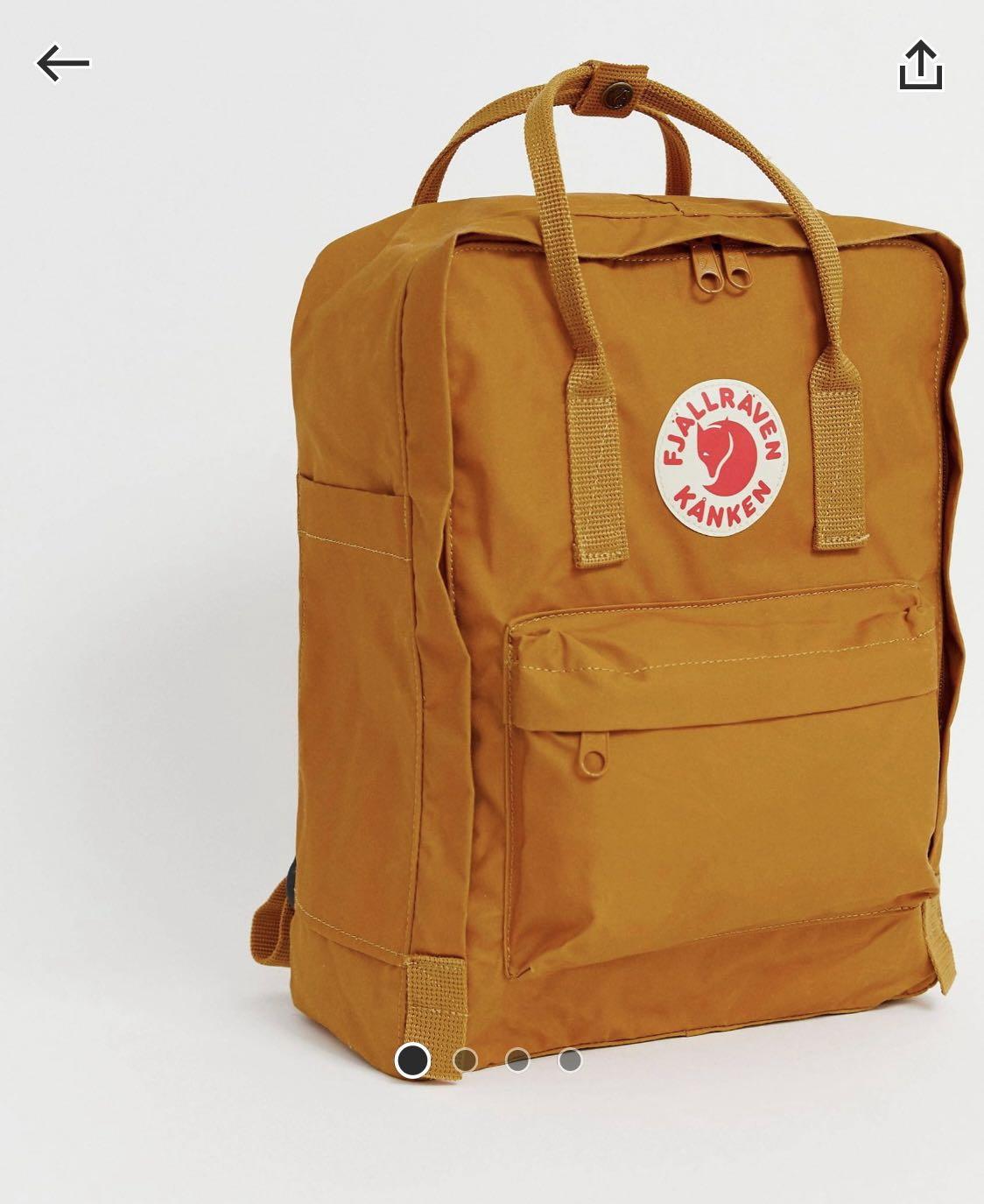 Mustard Yellow Kanken Backpack Women s Fashion Bags Wallets