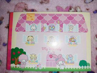 My Melody & Friends Memo Pad with Stickers Sanrio