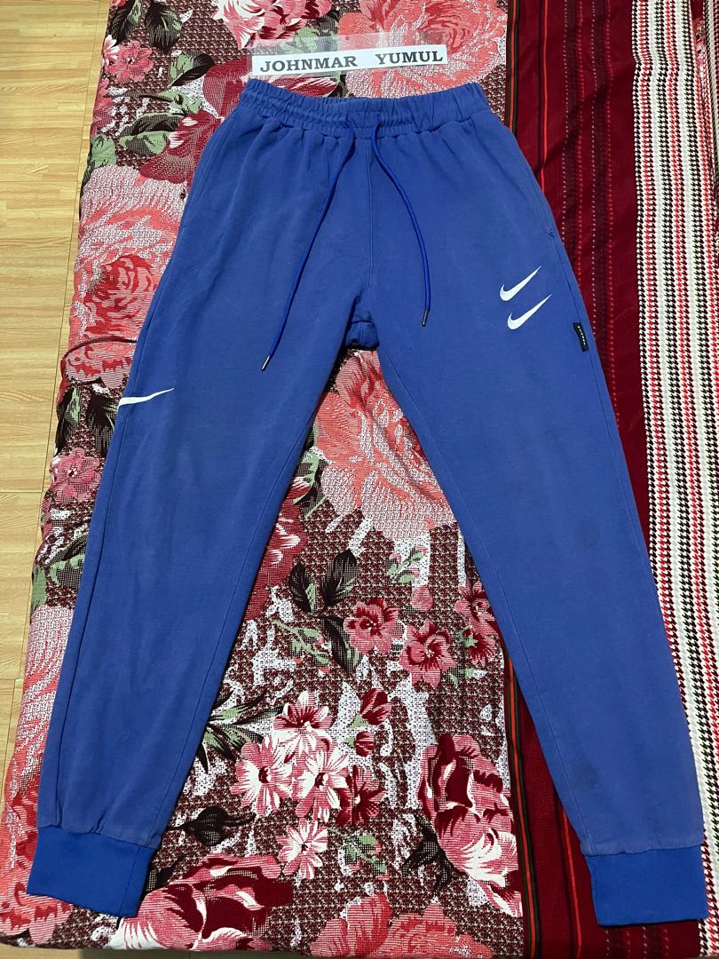 Nike Double Swoosh Jogger Pants Small, Men's Fashion, Bottoms, Joggers