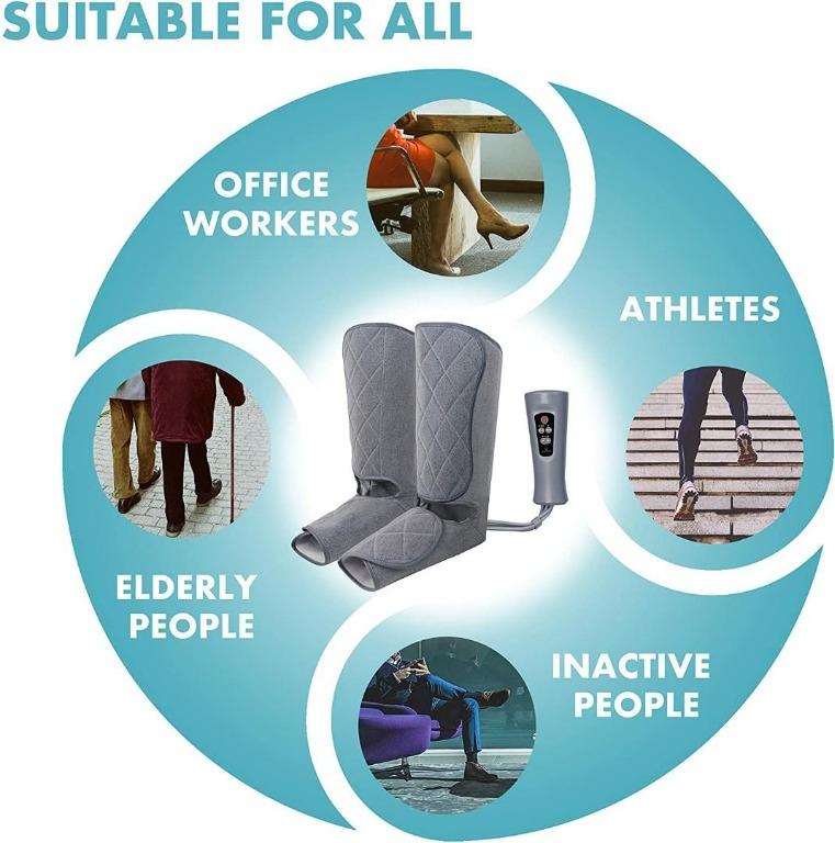 Oliver James Leg Massager for Circulation and Relaxation with Heat Foot and Calf Massage Air