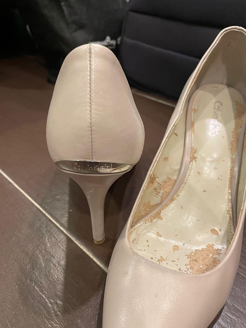 ORIGINAL CALVIN KLEIN Nude Heels Women s Fashion Footwear Heels