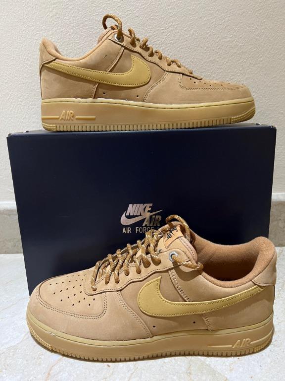 Nike Air Force 1 '07 (White/White-Gum Light Brown) 8.5