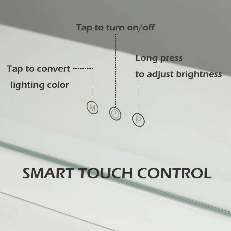 (07) OUO Hollywood Vanity Mirror, Lighted Tabletop WallMounted Makeup