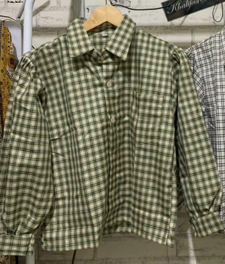 Plaid shirt oversize kemeja tartan 