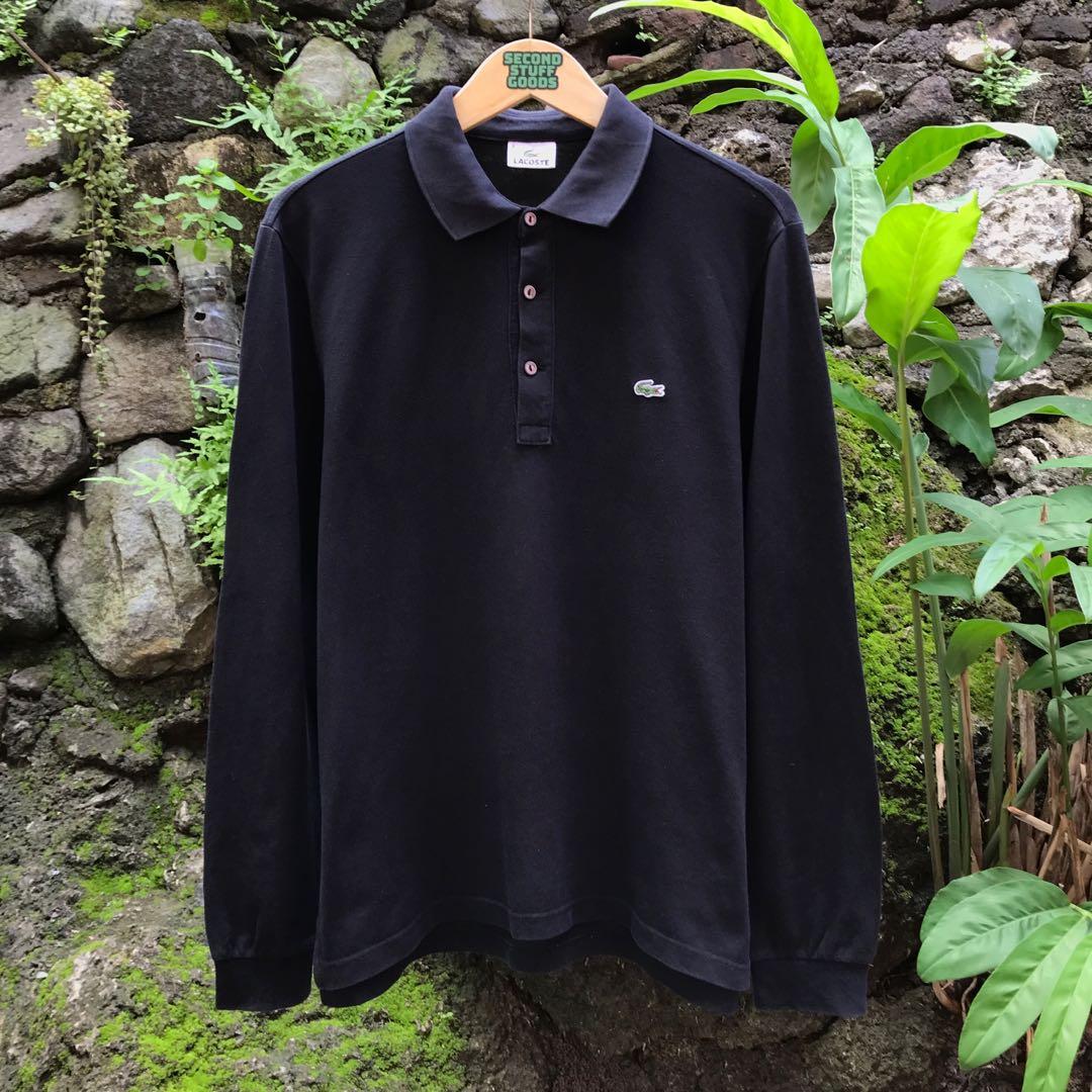 Polo Shirt Rugby Black Lacoste Second Original