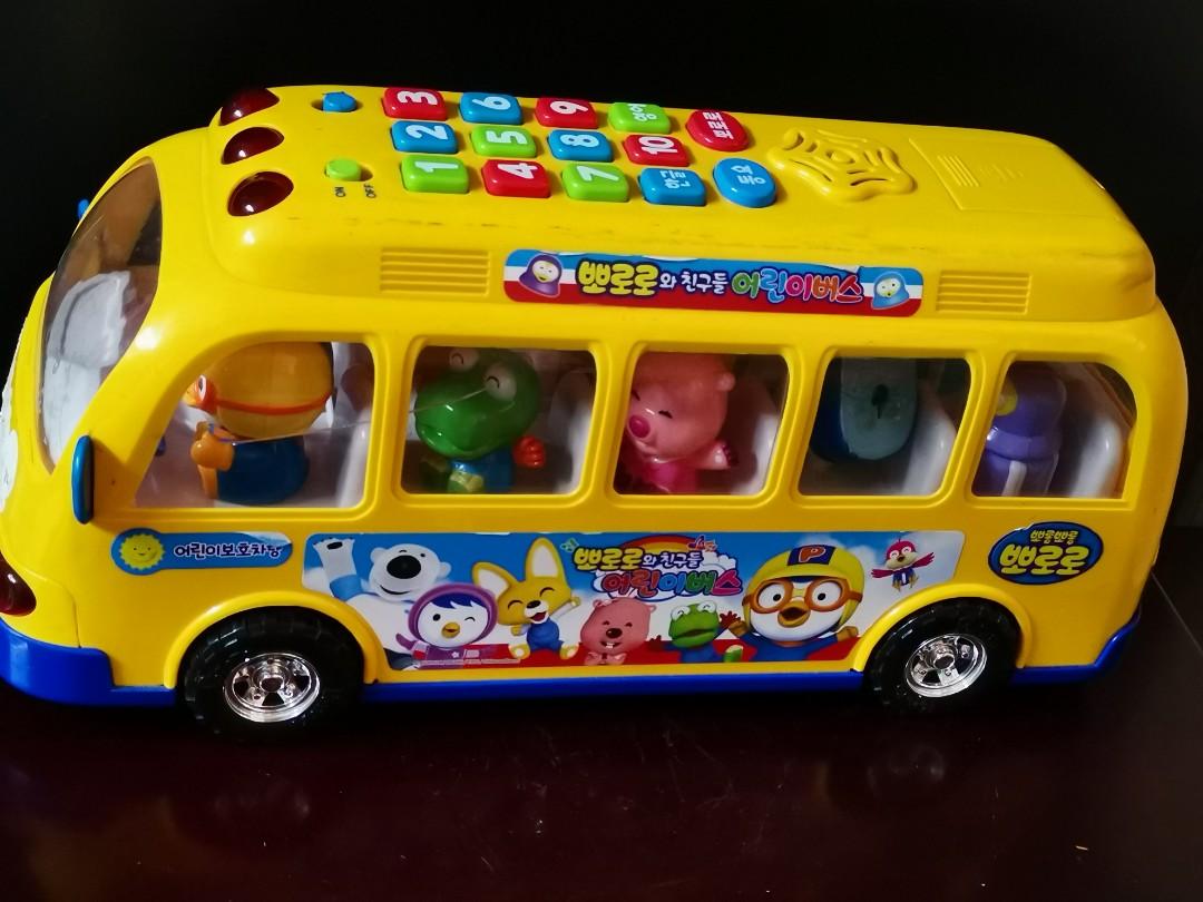 Pororo and Friends musical bus toy Babies Kids Infant Playtime