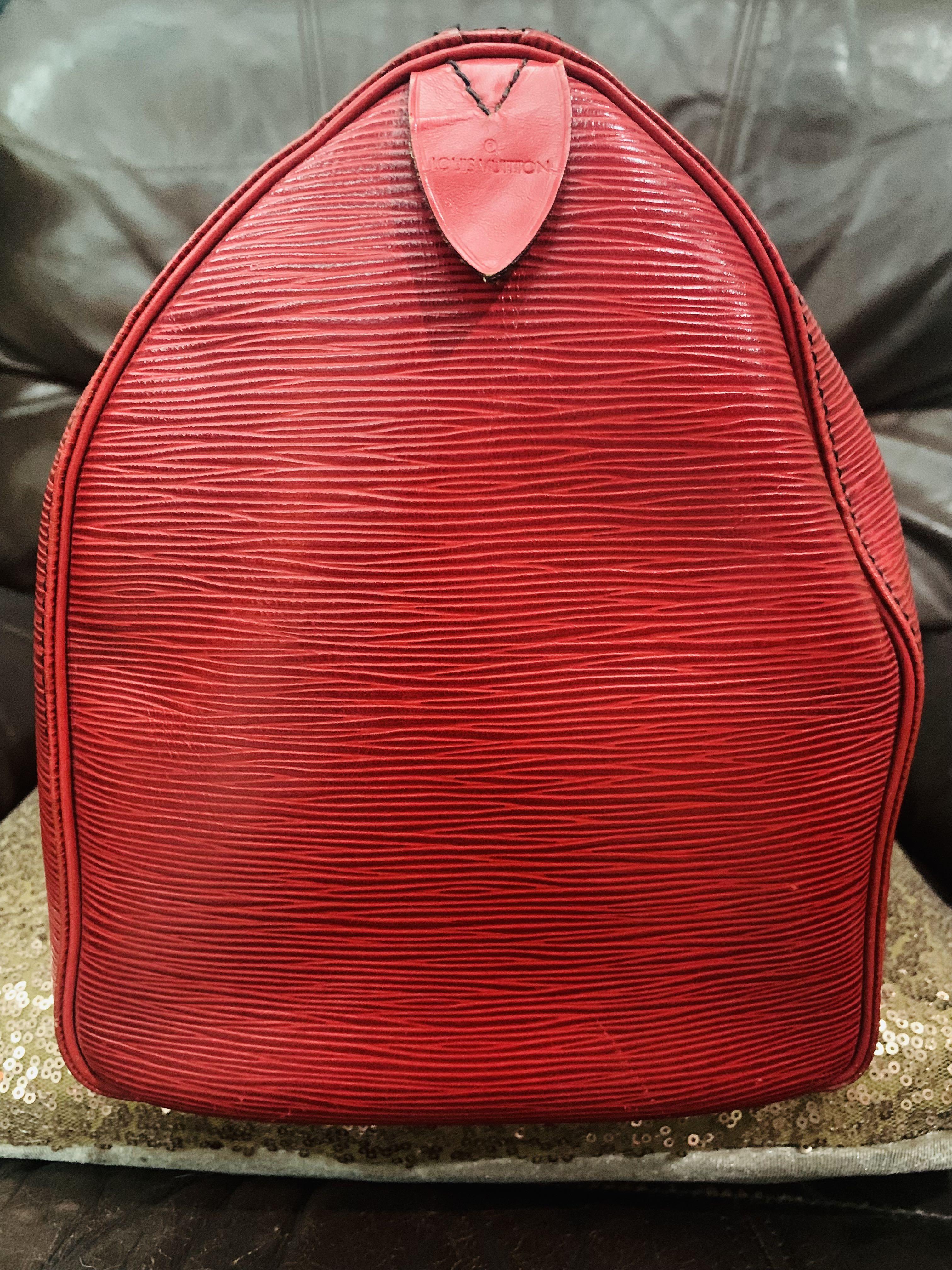 LOUIS VUITTON SPEEDY 40 RED EPI LEATHER – VINTAGE – PRELOVEDSTORY