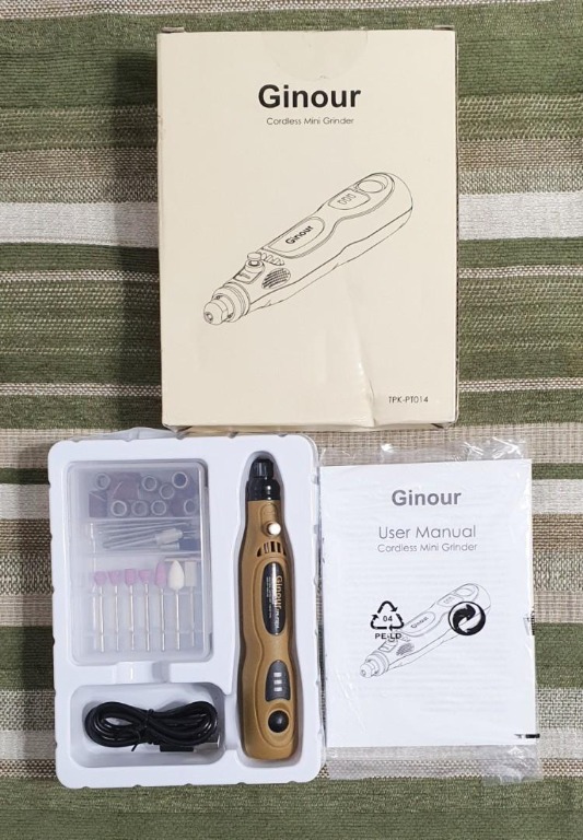 Rotary Tool Cordless ginour Rotary Tool with Accessories Yellow