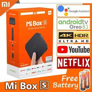 [SALE] Original Xiaomi MI Tv BOX S [Global Version] 4K Ultra HD Android TV 8.1 Set Top Box