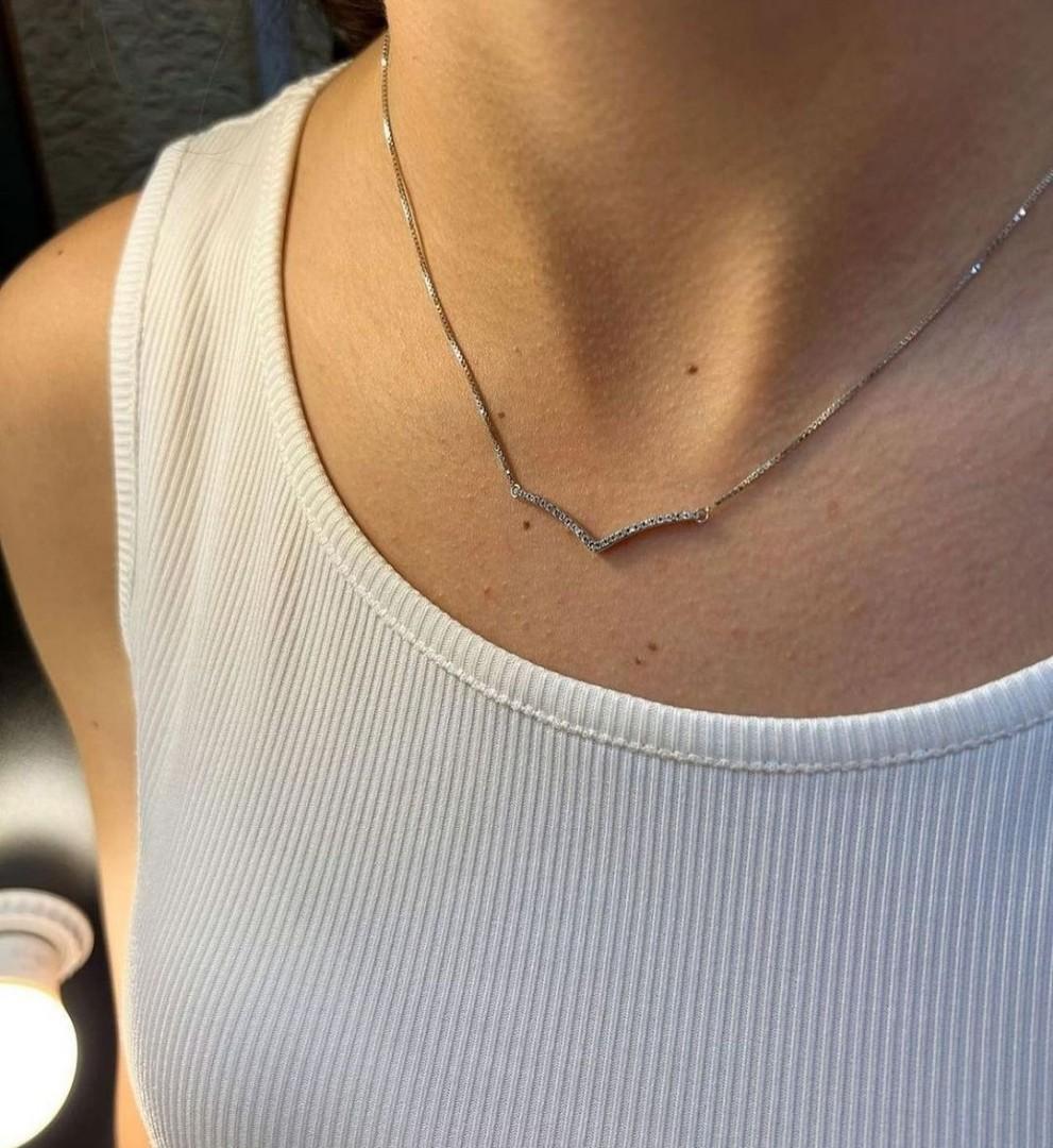 SALE AUTH PANDORA WISHBONE NECKLACE Women s Fashion Jewelry Organizers Necklaces on Carousell