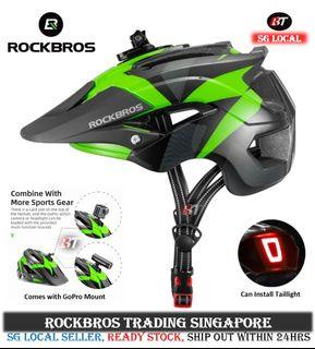 [SG Ready Stock] 2023  RockBros  bicycle helmet cycling helmet with gopro mount cycling helmet with light helmet gopro helmet with gopro mount bicycle accessories 
Helmet +Rear light $60
👉Helmet+Front light $65
👉Helmet +Rear light+Front light $ 80