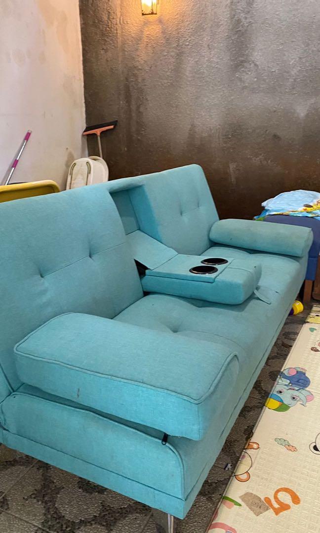 Sofa Bed Fabelio Dabi Plus, Perabotan Rumah di Carousell