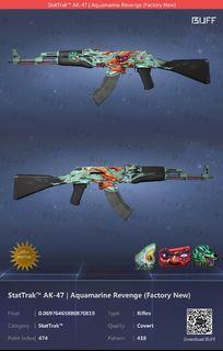 Stattrak AK-47 | Aquamarine Revenge (Factory New}
