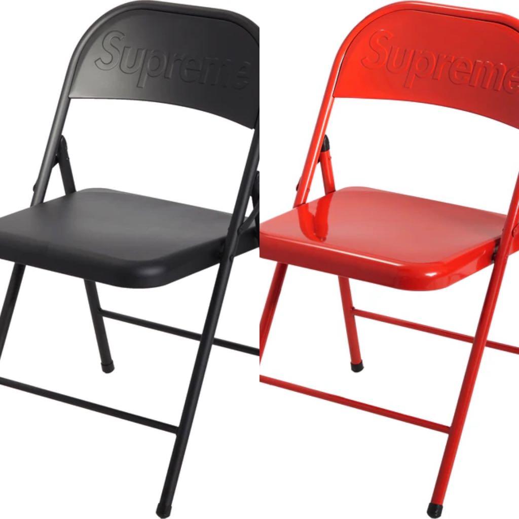 Supreme Metal Folding Chair 椅子100%new 100%real (兩張不散賣