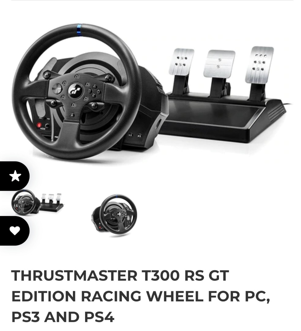 Thrustmaster T300 Rs Gt Edition Computers Tech Parts Accessories Other Accessories On Carousell